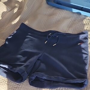Tommy Hilfiger Dark Blue Athletic Shorts Womens Large